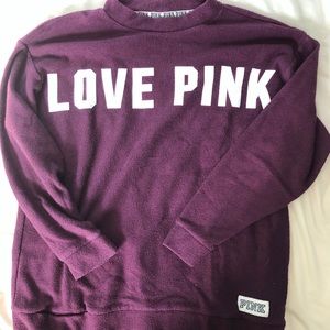 💞VS PINK Crew Neck “Love Pink” Sweatshirt